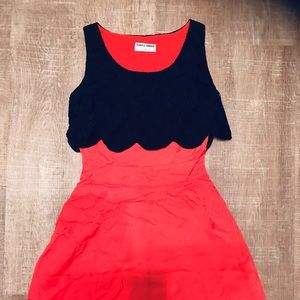 Sunburnt Orange Flow Dress